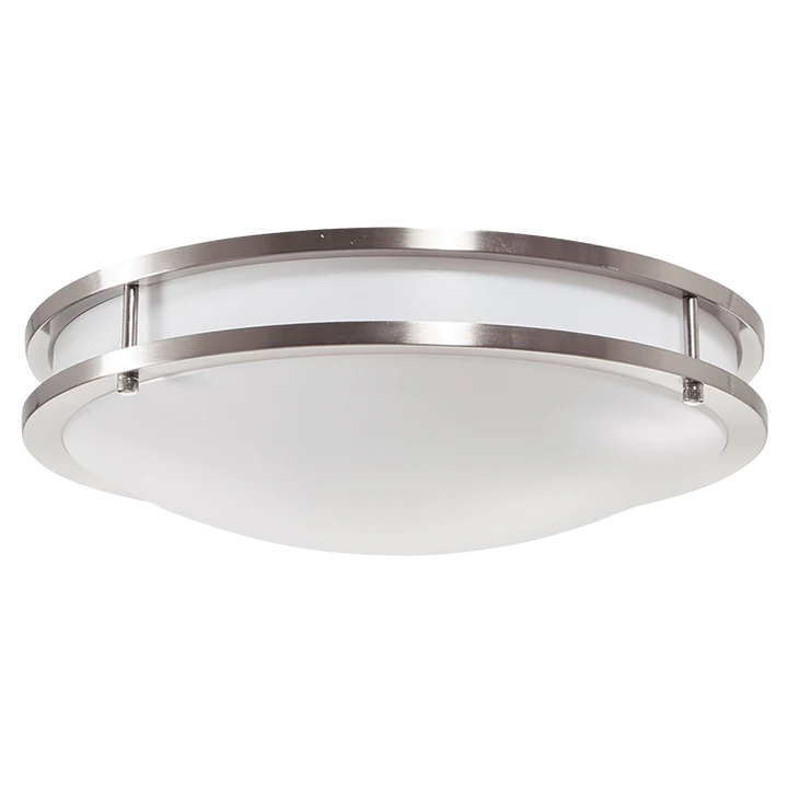 Luxrite - 16" DOUBLE RING SURFACE MOUNT 5CCT CHROME