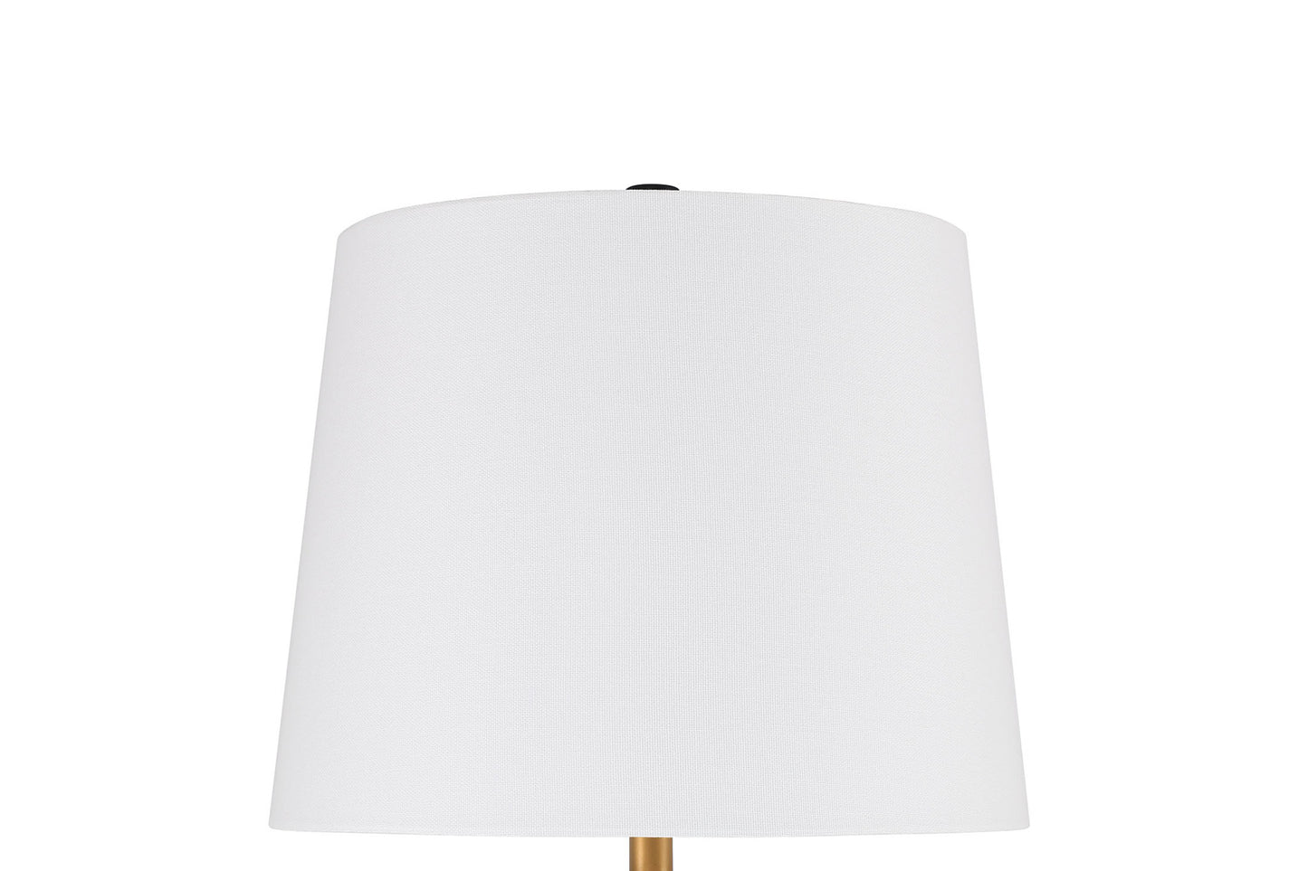 Light Metal Tri-Pod Base Table Lamp in Painted Black/Gold