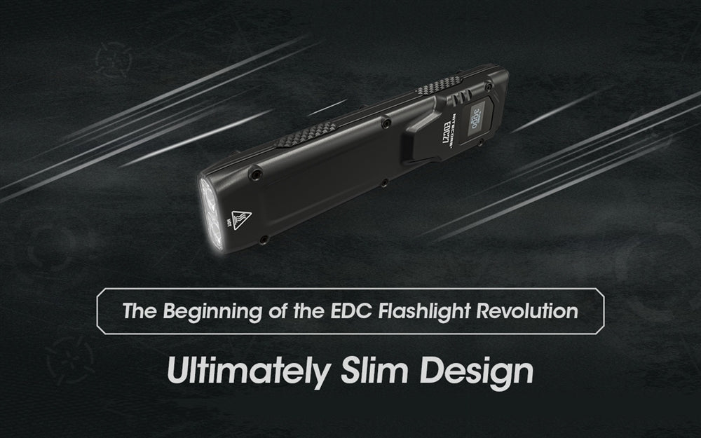 Nitecore EDC27 3000 Lumen Ultra Slim Flat EDC Flashlight – BODLED