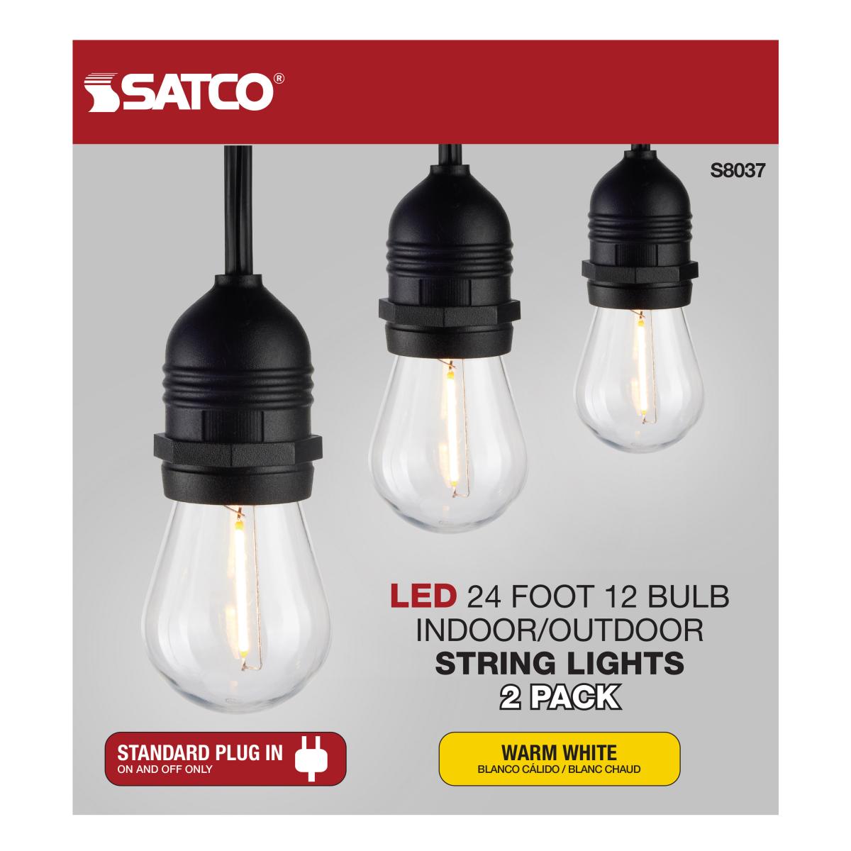 24Ft LED String Light 2 Pack