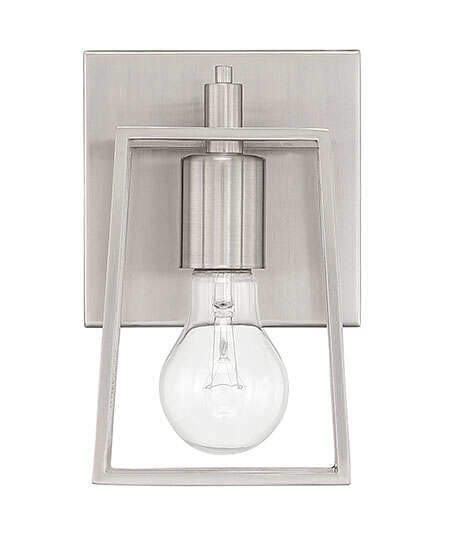 Craftmade - Dunn 1 Light Wall Sconce, Brushed Polished Nickel