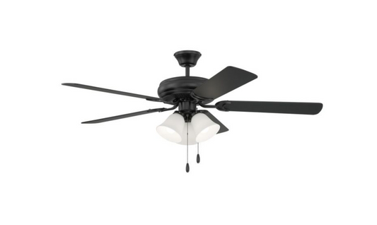 Craftmade -  52" Decorator's Choice Ceiling Fan in Flat Black
