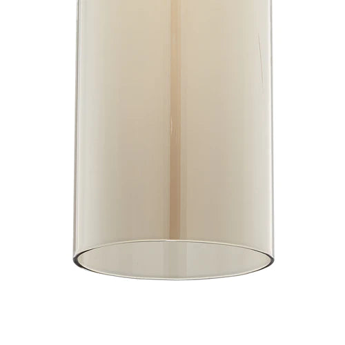 Carro - GIDRA Cylinder Glass Indoor & Outdoor Pendant Light - Gold/Brilliant Amber