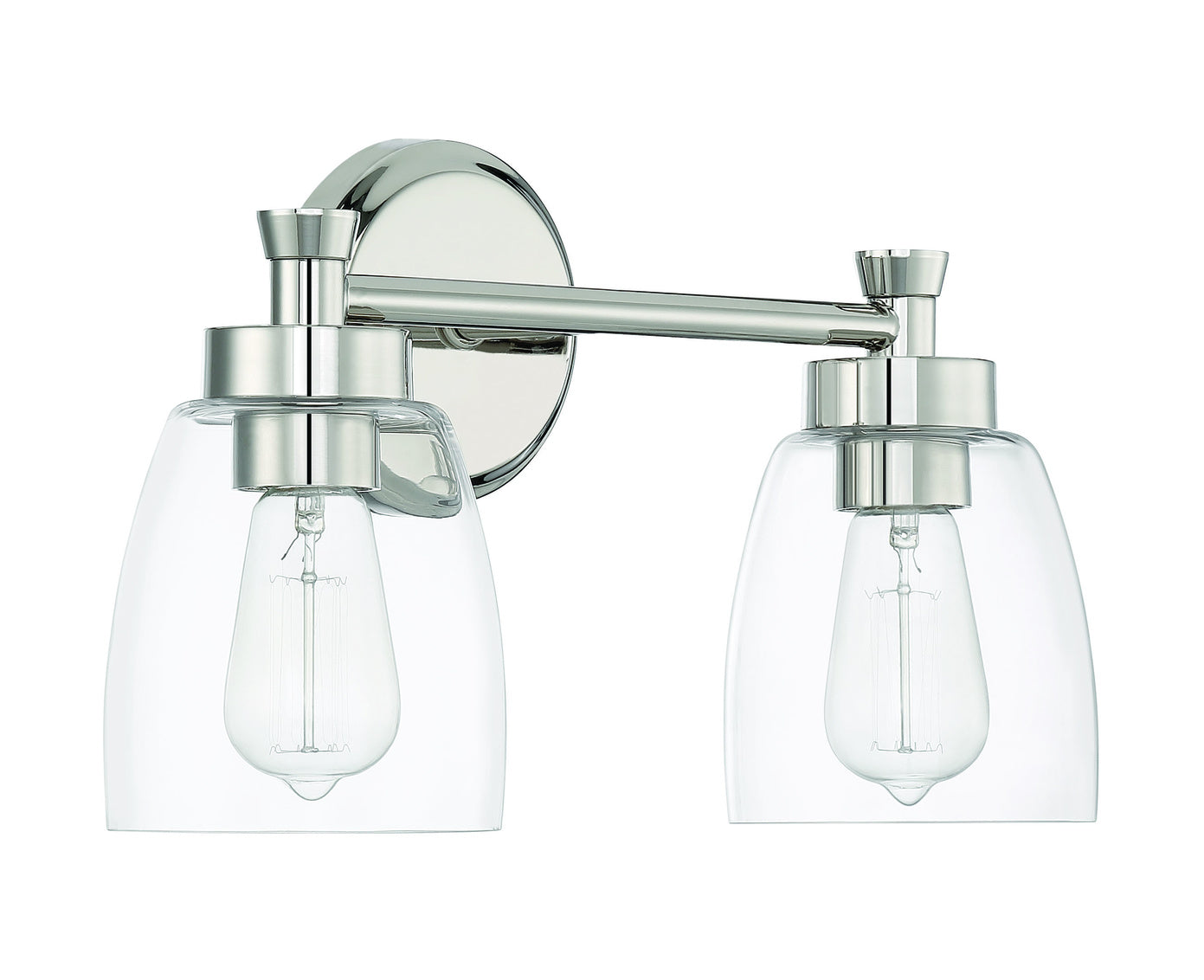 Craftmade - Henning 2 Light Vanity Clear Glass, - PLN