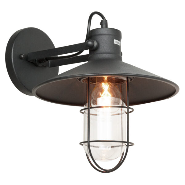 Sunlite - Vintage-Inspired Caged Canopy Wall Sconce, Industrial Style, Farmhouse Country-Chic Decor