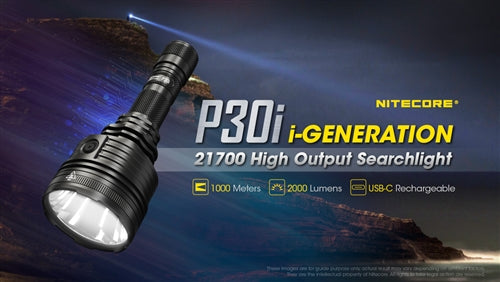 Nitecore P30i 2000 Lumen 1093 Yard Long Throw Flashlight Hunting Kit
