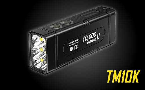 Nitecore TM10K 10,000 Lumen Burst Rechargeable Flashlight