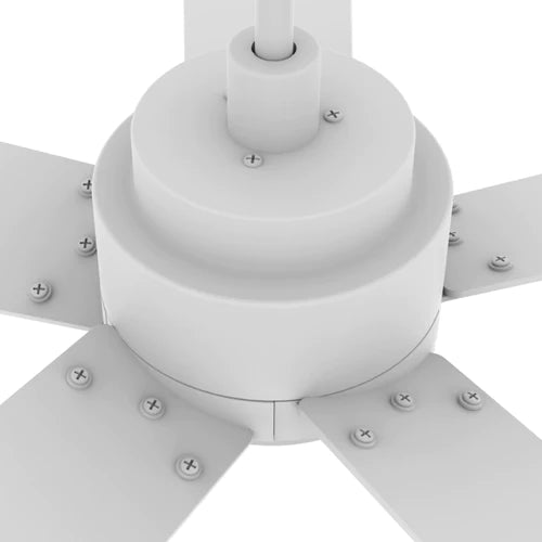 Carro - ASCENDER 52 inch 5-Blade Smart Ceiling Fan with LED Light & Remote Control - White/White