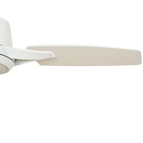Carro - EUNOIA 52'' 3-Blade Smart Ceiling Fan with LED Light Kit & Wall Switch - White/White