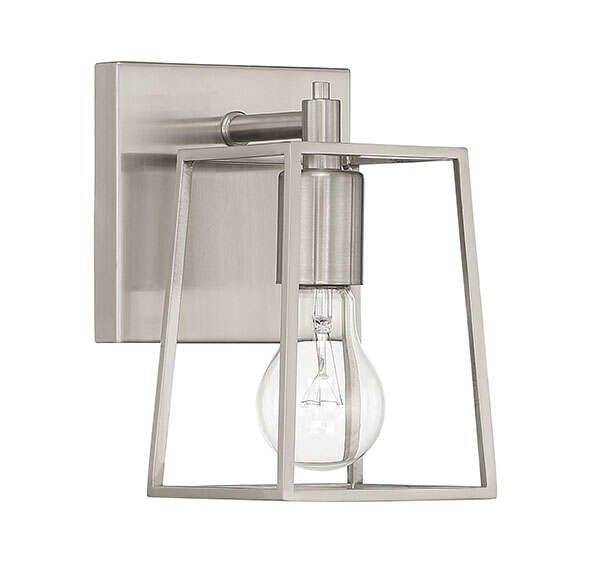 Craftmade - Dunn 1 Light Wall Sconce, Brushed Polished Nickel