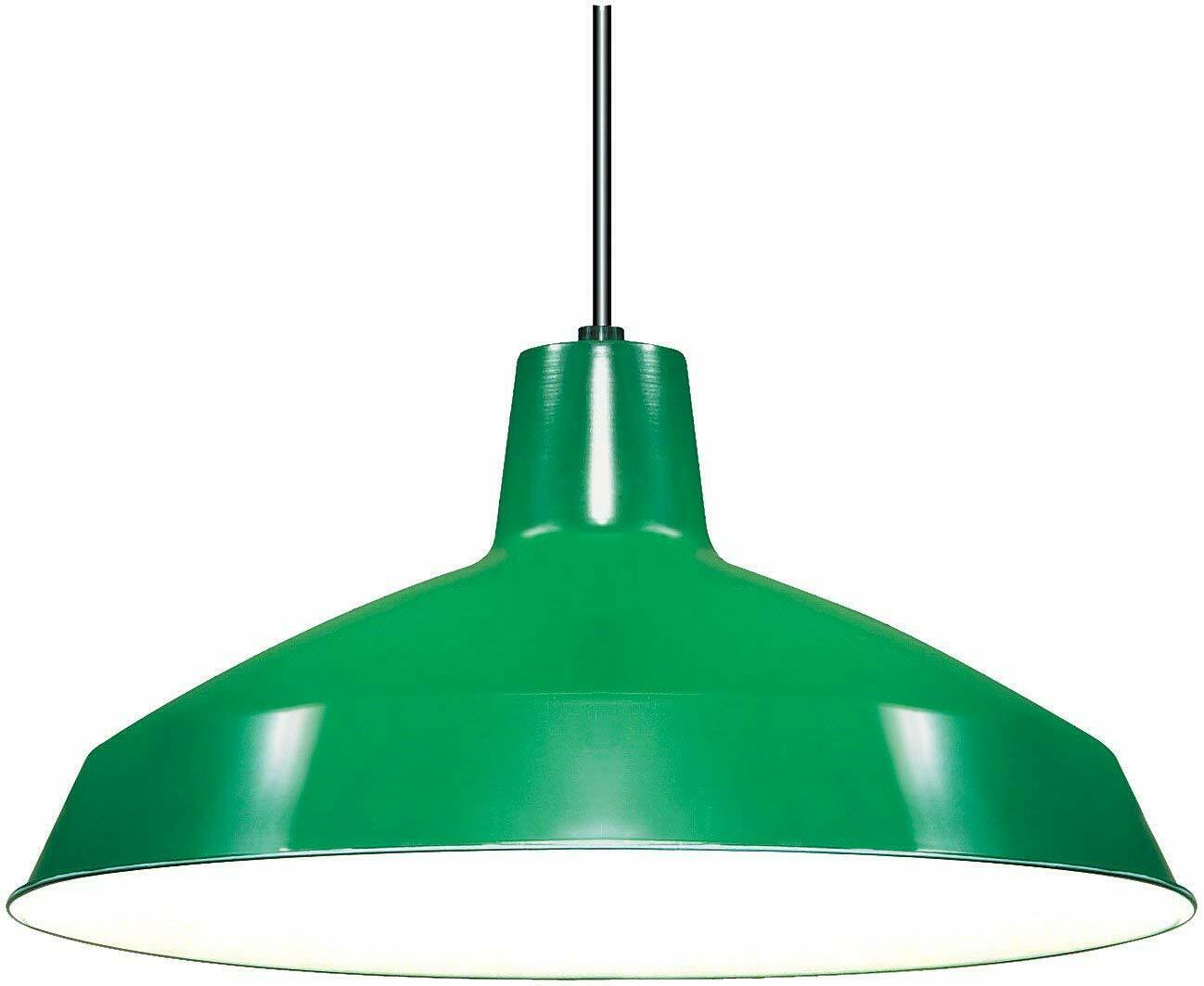 Nuvo Lighting 1 Light 16" Pendant - Warehouse Shade, Green - SF76-660